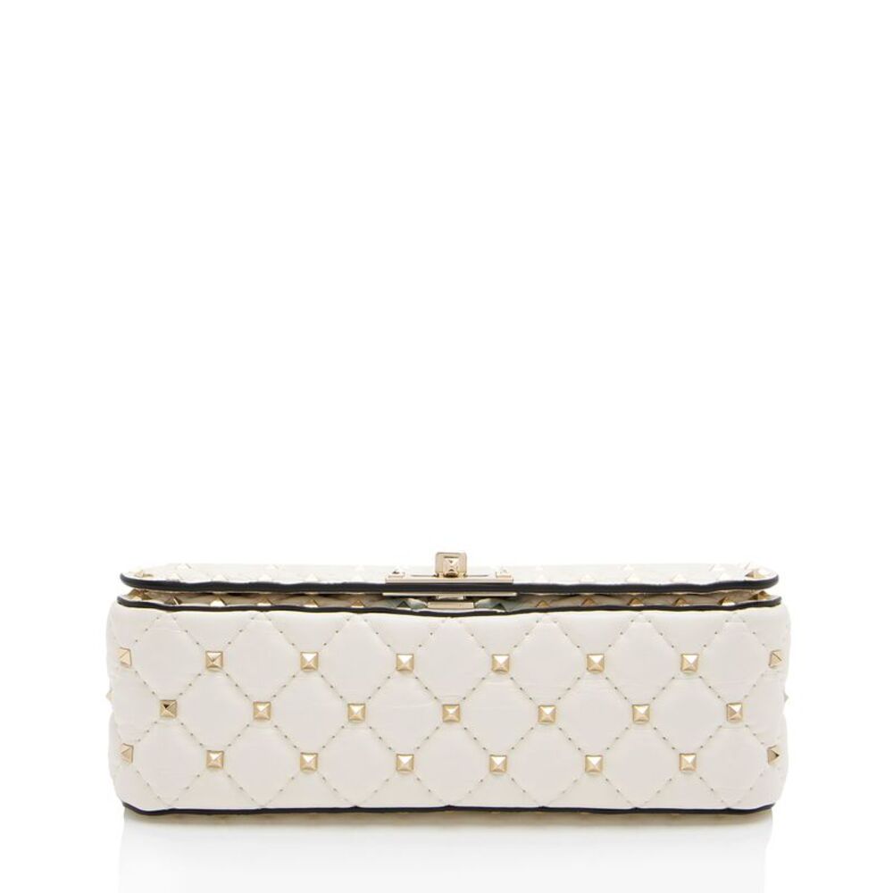 Valentino Calfskin Rockstud Spike Up Top Handle - Picture 4 of 12